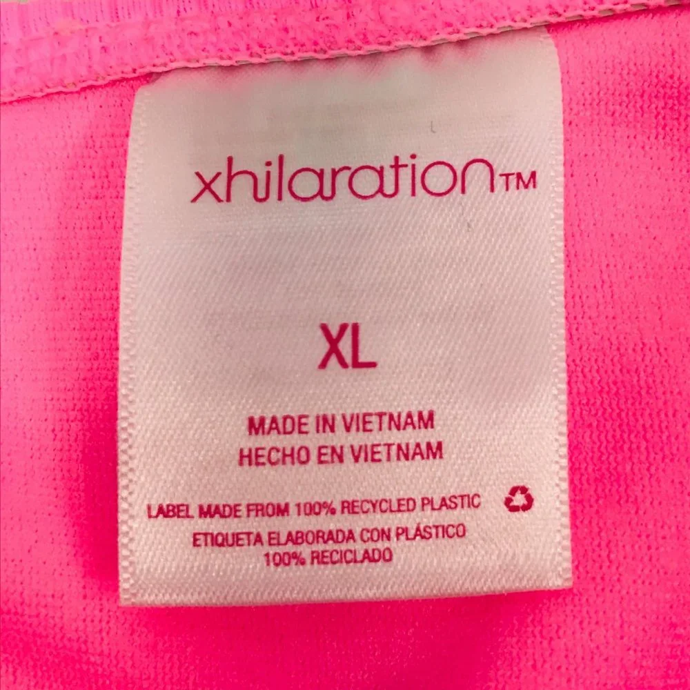 Xhilaration Women's Size XL 12-14 Ribbed String Bikini Swim Bottom Pink New